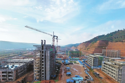 正在建设的庆阳庆城县新区医院